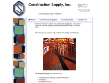 Tablet Screenshot of csiconcretesupply.com